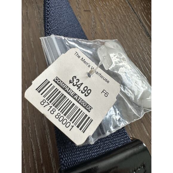 New Men's X-Long Navy 100% Silk Suspenders B&G NY Adjustable Formal Dress - Picture 5 of 6